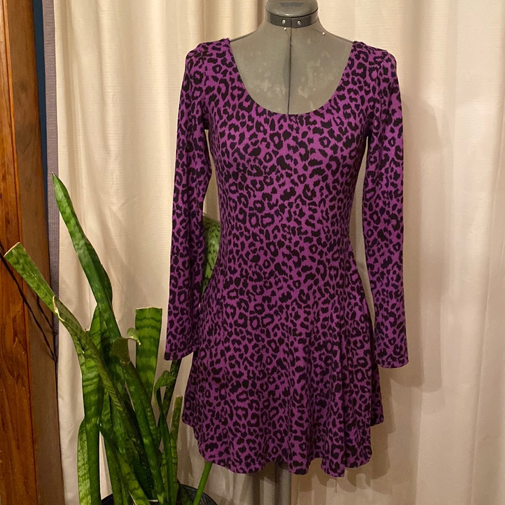 Betsey Johnson Fit & Flare leopard dress